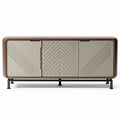 Dressoir van hout en metaal met afmetingen 100 x 40 x 60cm en minimalistisch ontwerp